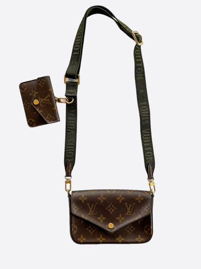 Louis Vuitton Brown Monogram Felicie Strap & Go