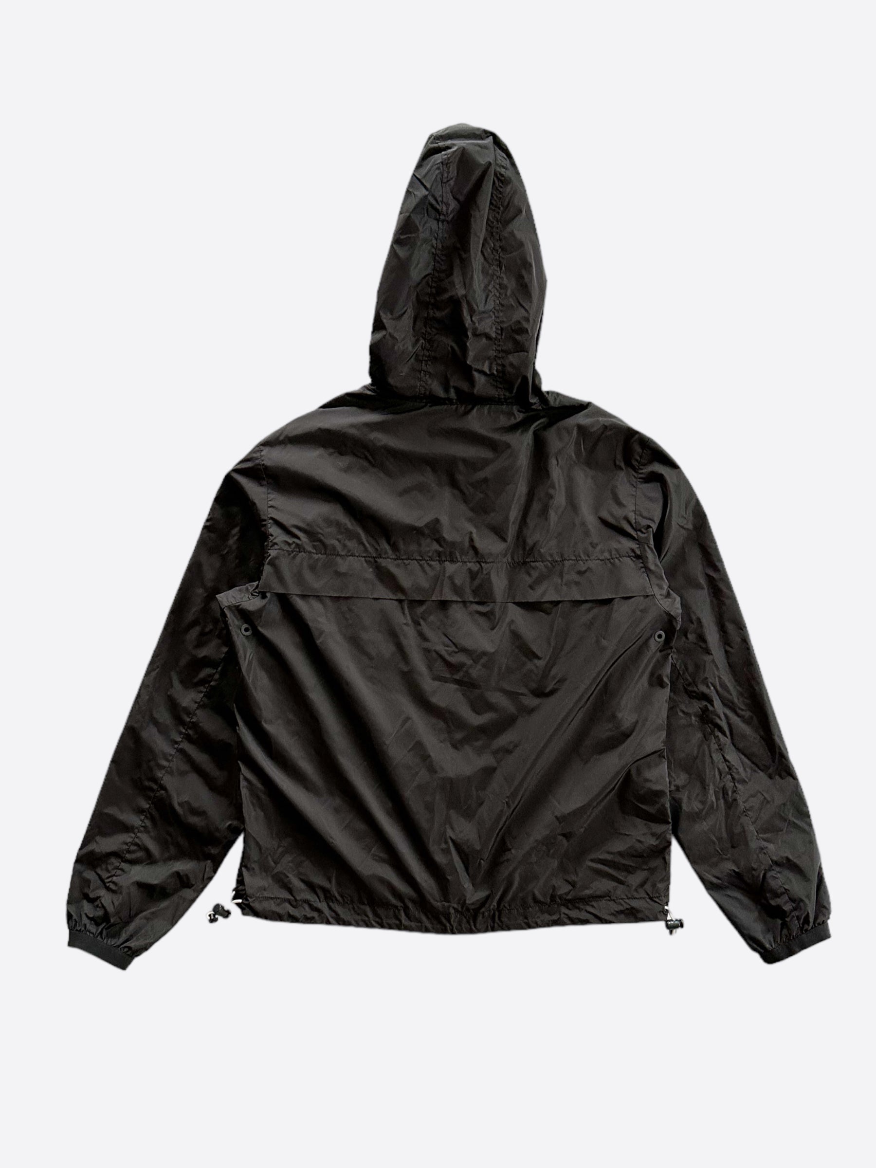 Moncler Black Massereau Logo Trim Windbreaker Savonches