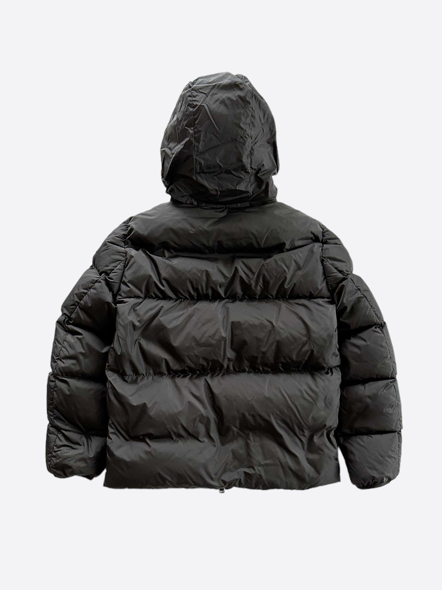 Moncler Black Montcla Repeat Logo Puffer Jacket