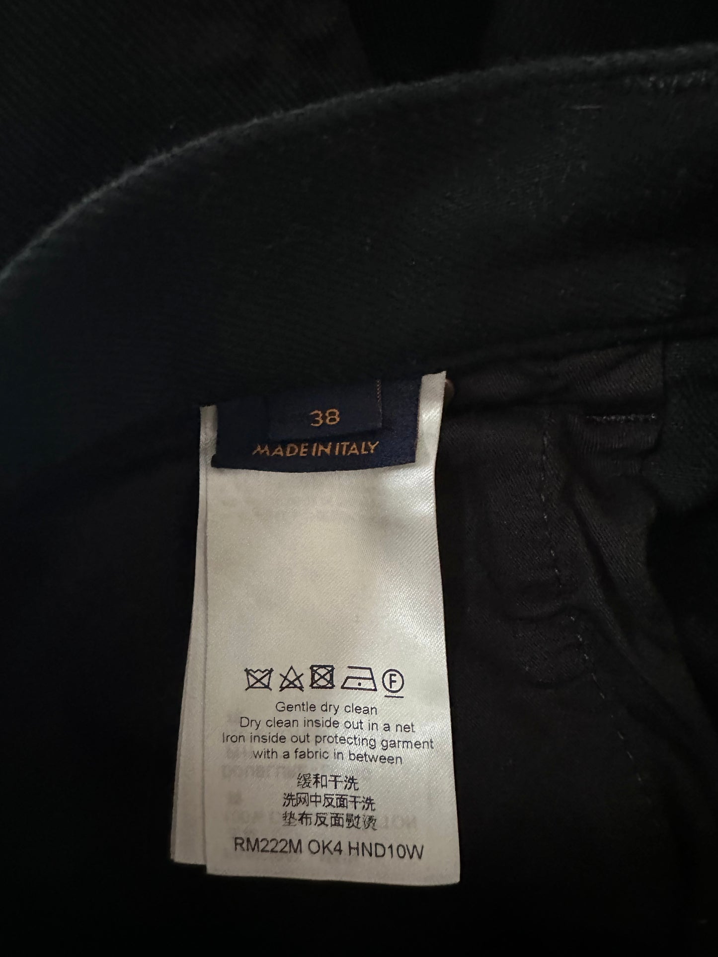 Louis Vuitton Black Monogram Carpenter Pants