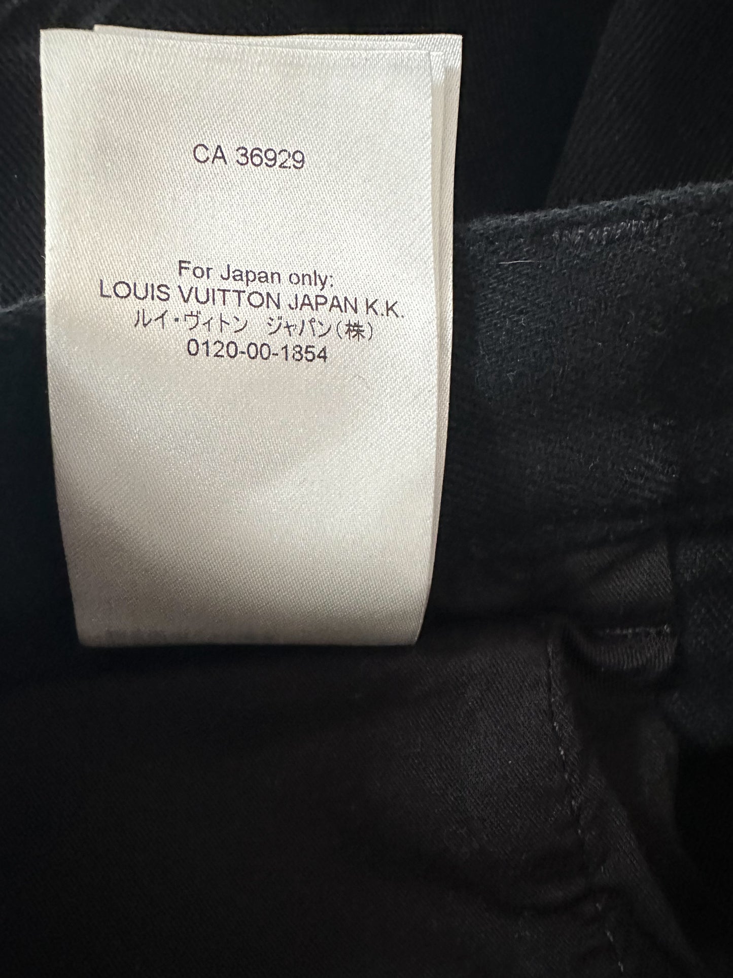 Louis Vuitton Black Monogram Carpenter Pants