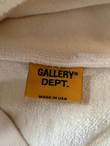 Gallery Dept Tan Upside Down Logo Hoodie