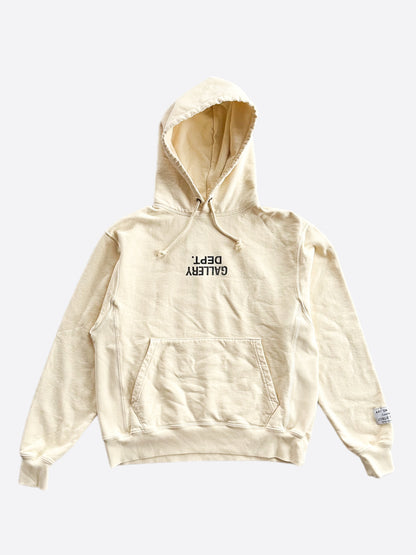 Gallery Dept Tan Upside Down Logo Hoodie