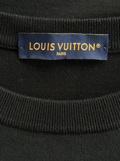 Louis Vuitton Black & White Signature Knit T-Shirt