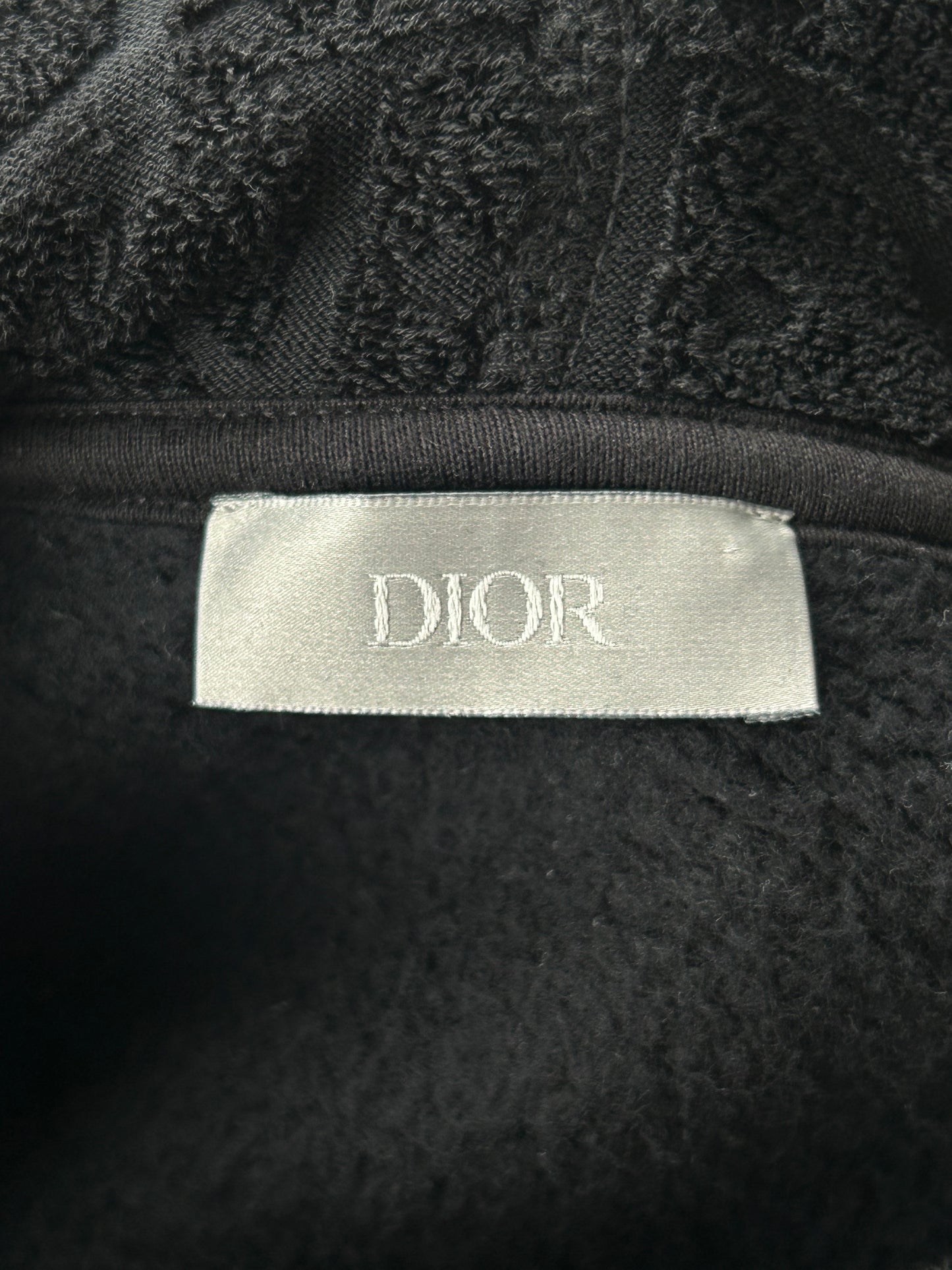 Dior Black Oblique Towel Hoodie