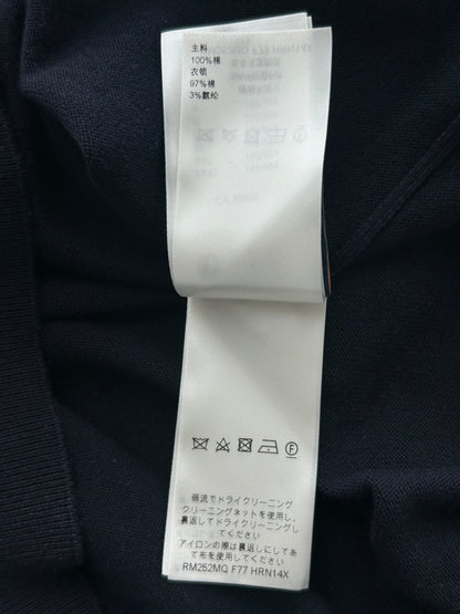 Louis Vuitton Navy & White Logo Embroidered Polo T-Shirt