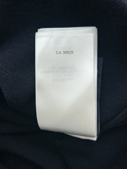 Louis Vuitton Navy & White Logo Embroidered Polo T-Shirt