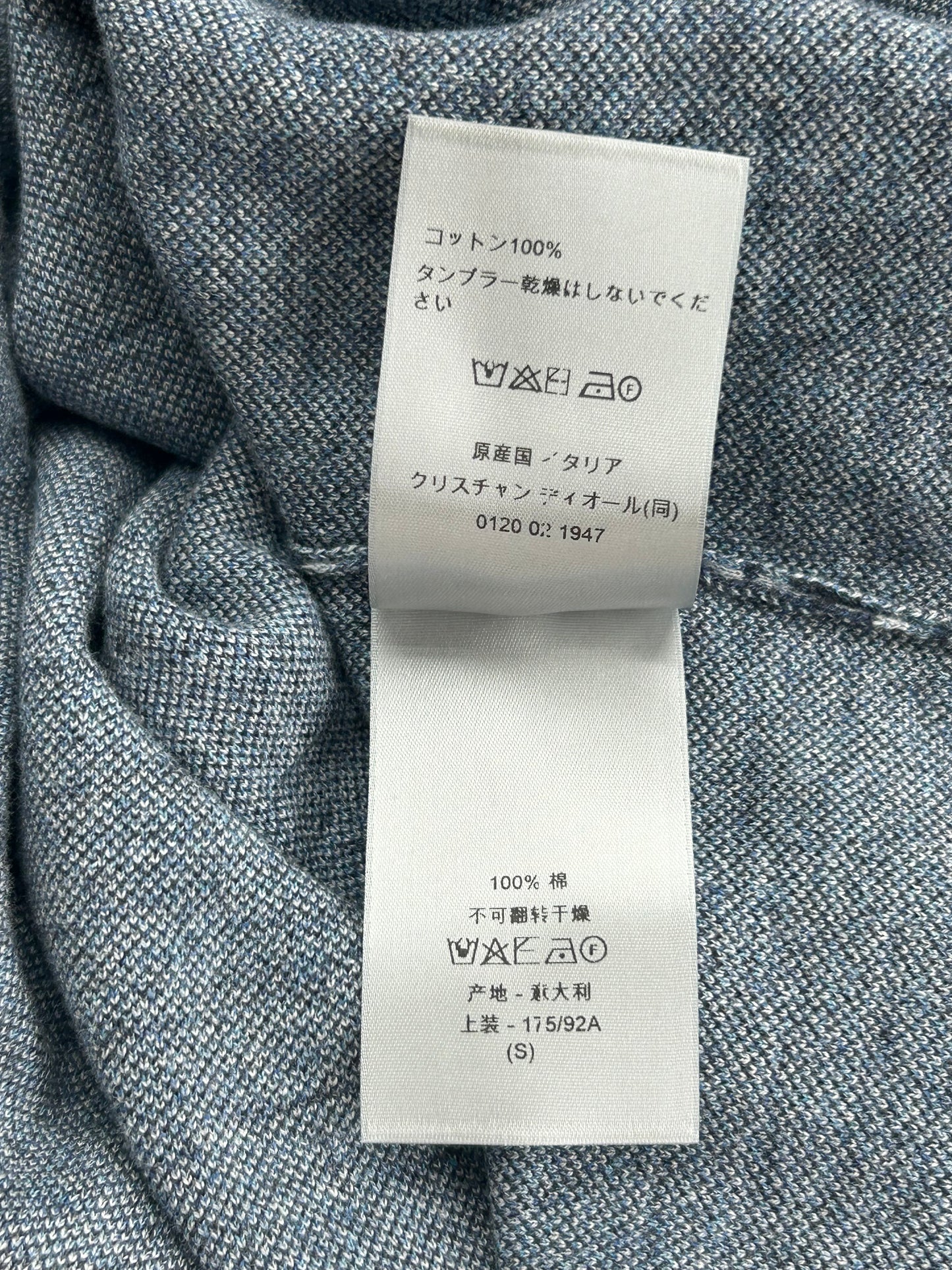 Dior Blue Oblique Knit T-Shirt