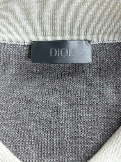 Dior White & Multicolor Oblique Polo T-Shirt