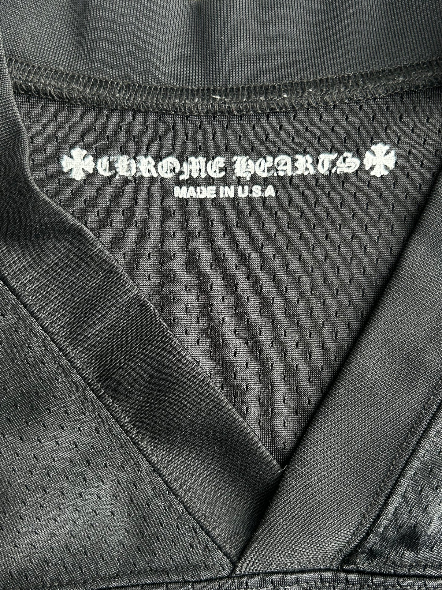 Chrome Hearts Black & White Floral Nylon Mesh Longsleeve Jersey