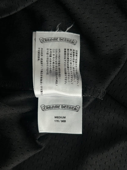 Chrome Hearts Black & White Floral Nylon Mesh Longsleeve Jersey