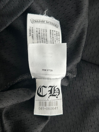 Chrome Hearts Black & White Floral Nylon Mesh Longsleeve Jersey