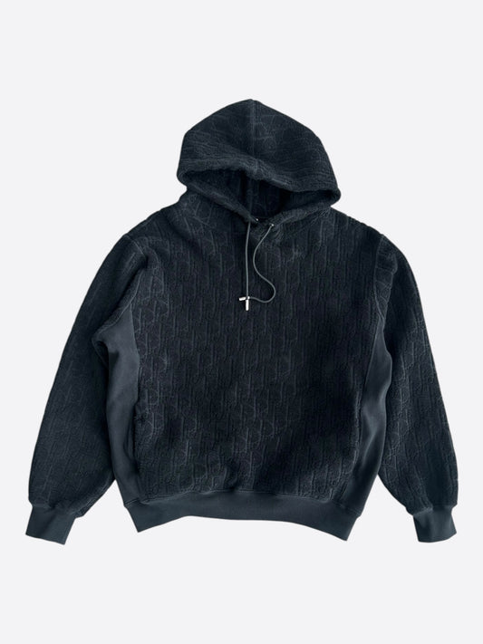 Dior Black Oblique Towel Hoodie