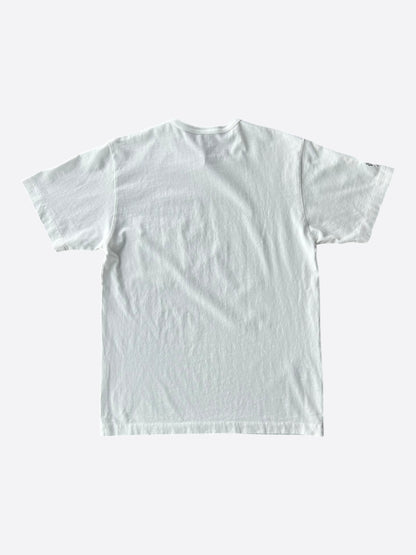 Chrome Hearts White & Black Embroidered Eyechart Logo T-Shirt