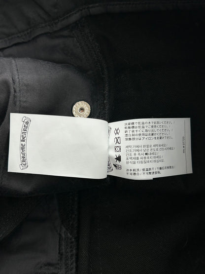 Chrome Hearts Black & Purple Cross Patch Fatigue Pants