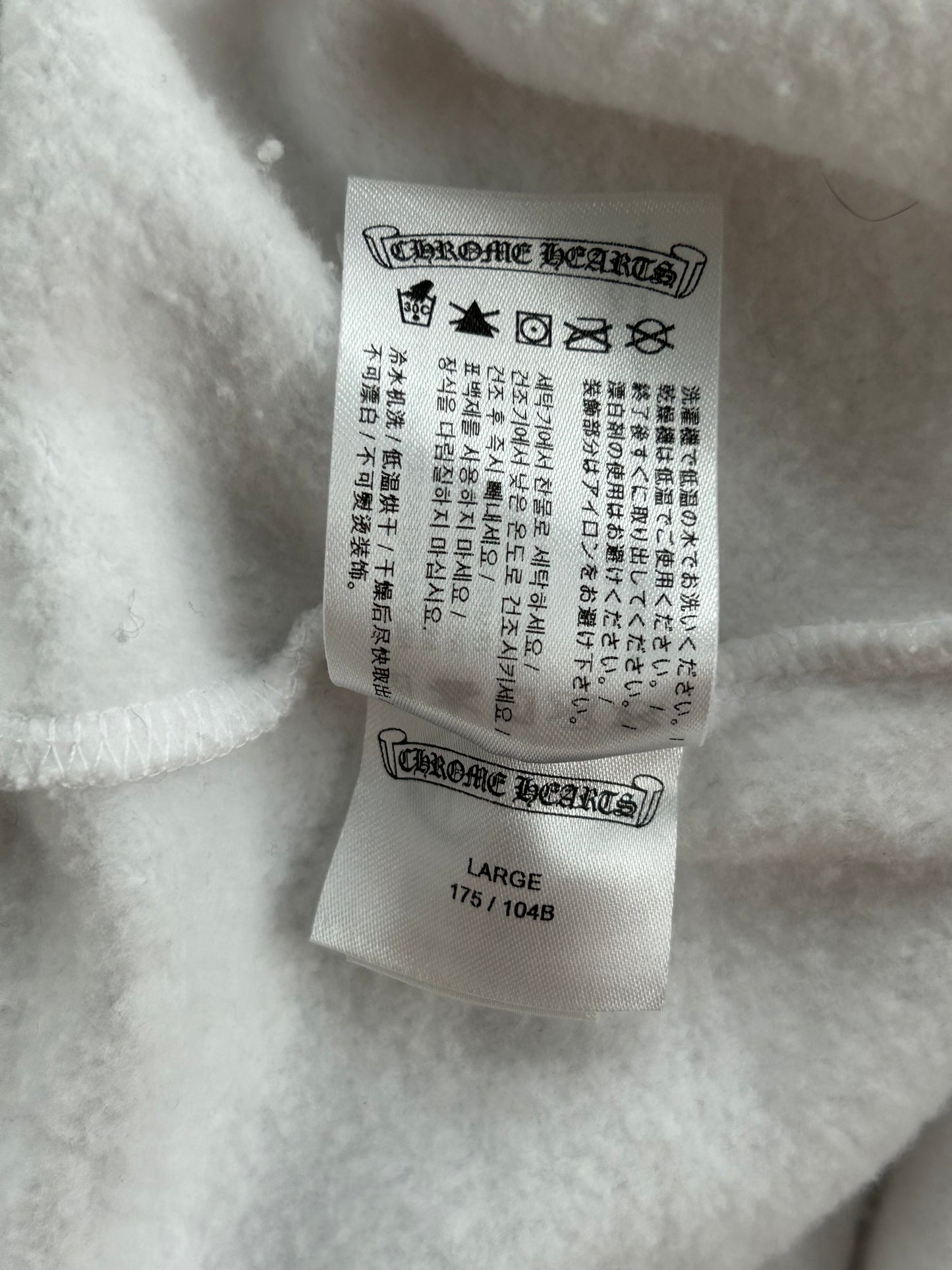 Chrome Hearts White & Blue Rolling Stones Hoodie