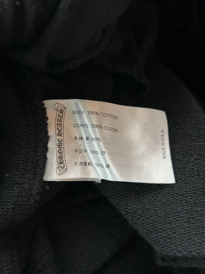 Chrome Hearts Black & White Horseshoe Logo Cross Jacquard Sweatpants