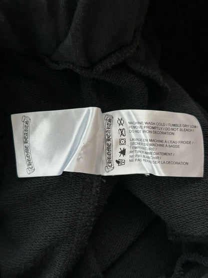 Chrome Hearts Black & White Horseshoe Logo Cross Jacquard Sweatpants