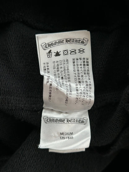 Chrome Hearts Black & White Horseshoe Logo Cross Jacquard Sweatpants