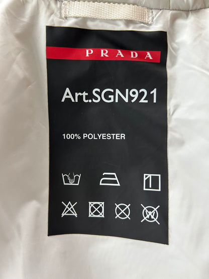 Prada White & Red Linnea Rossa Puffer Jacket