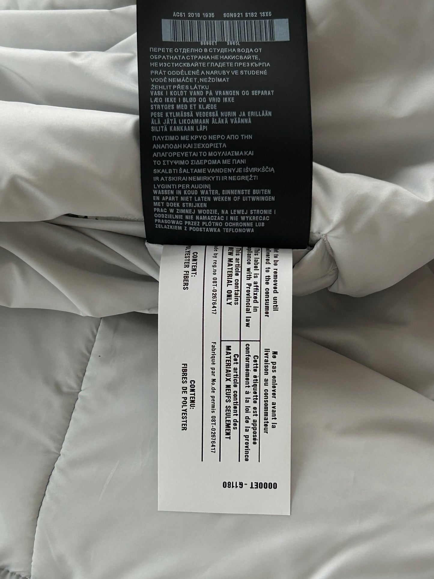 Prada White & Red Linnea Rossa Puffer Jacket