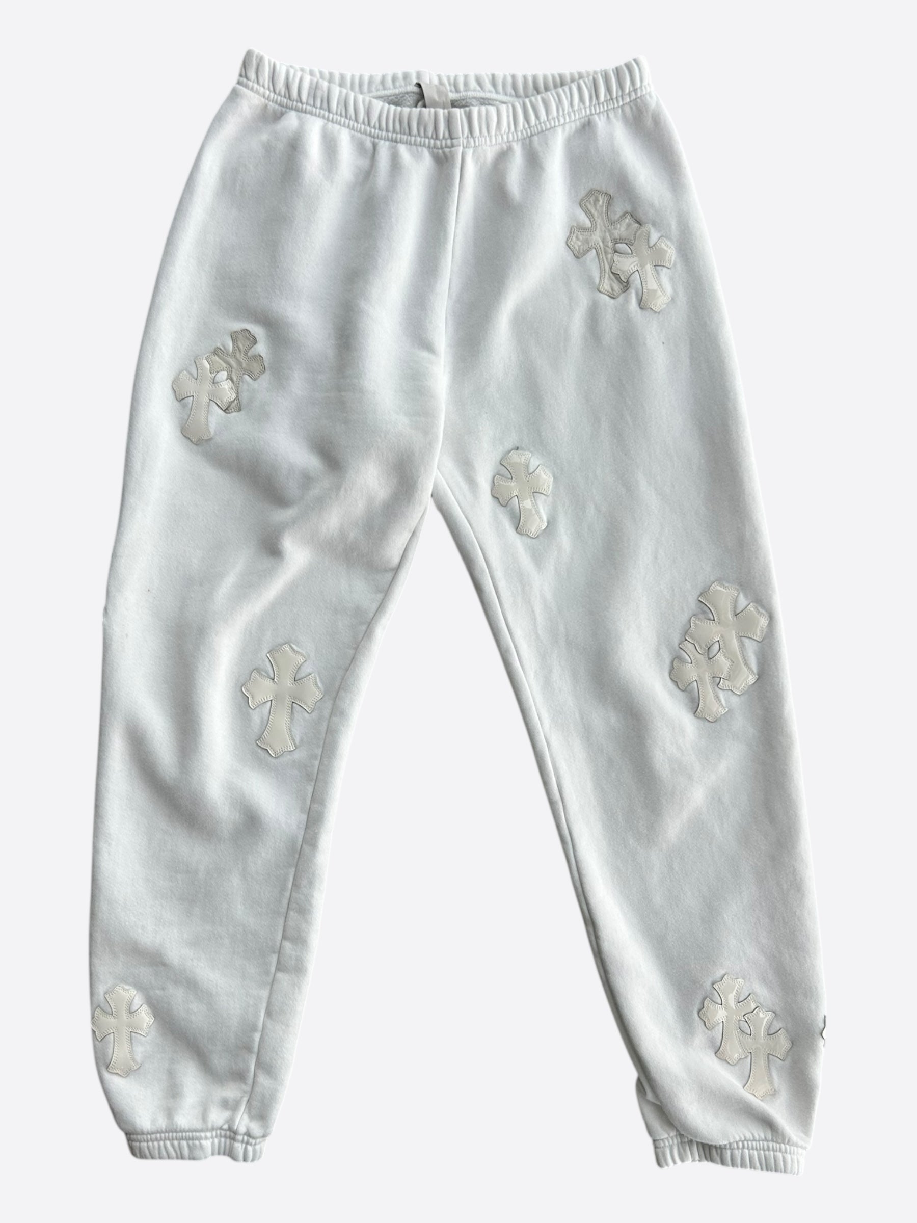 Chrome Hearts White Cross Patch Sweatpants – Savonches
