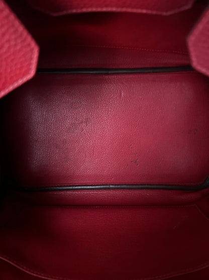 Hermes Rouge Casaque Togo & Palladium Hardware Birkin 30
