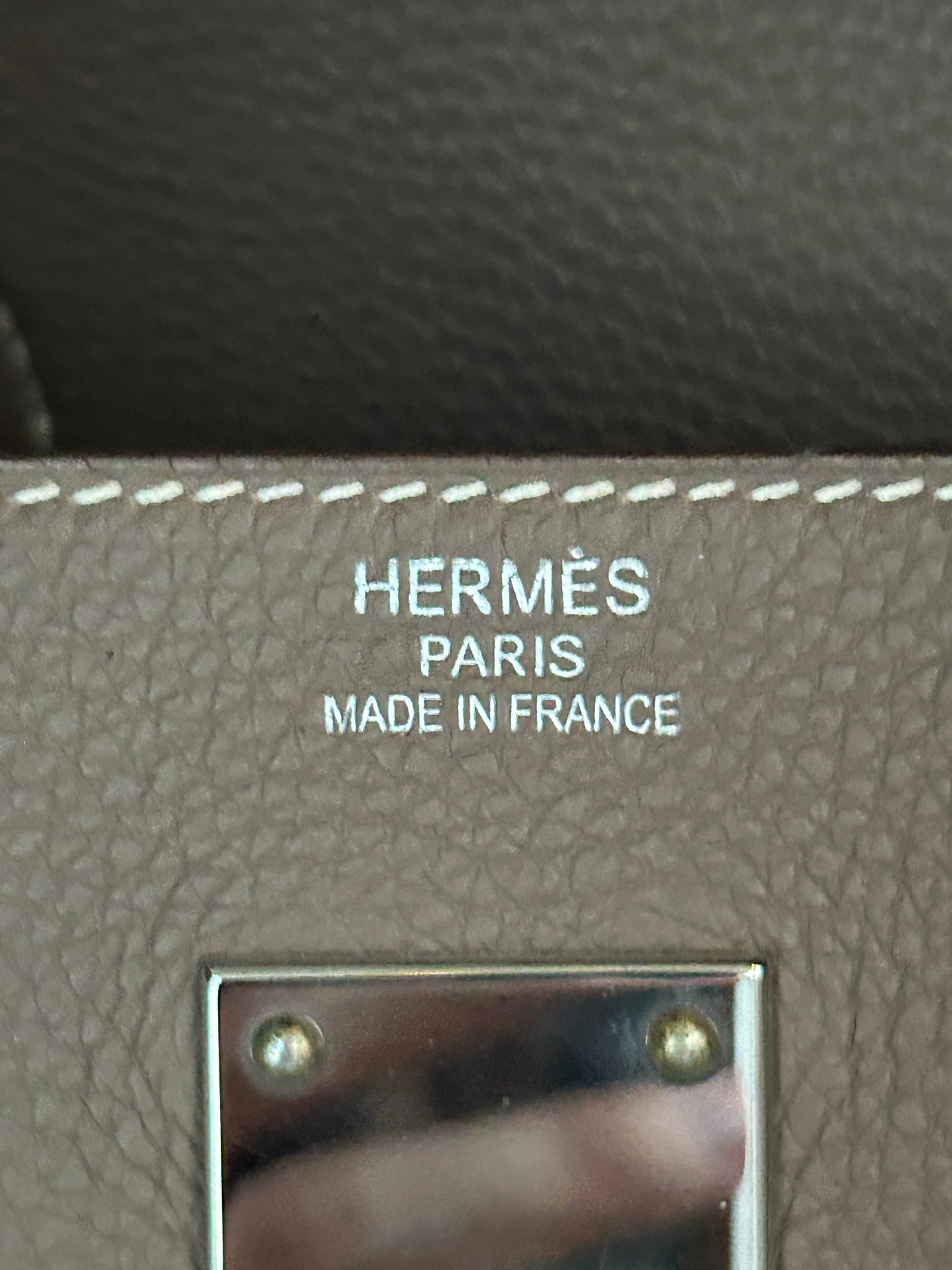Hermes Etoupe Togo & Palladium Hardware HAC Birkin 50