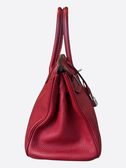 Hermes Rouge Casaque Togo & Palladium Hardware Birkin 30