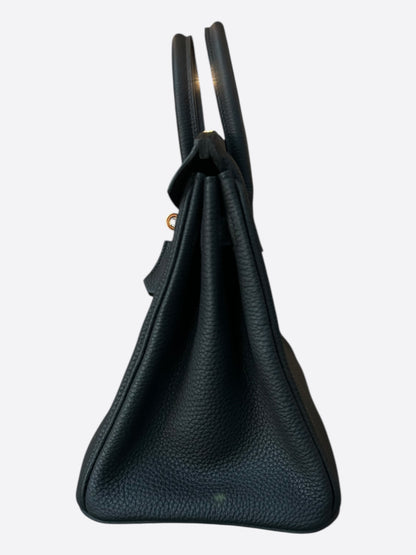 Hermes Black Togo & Gold Hardware Birkin 25