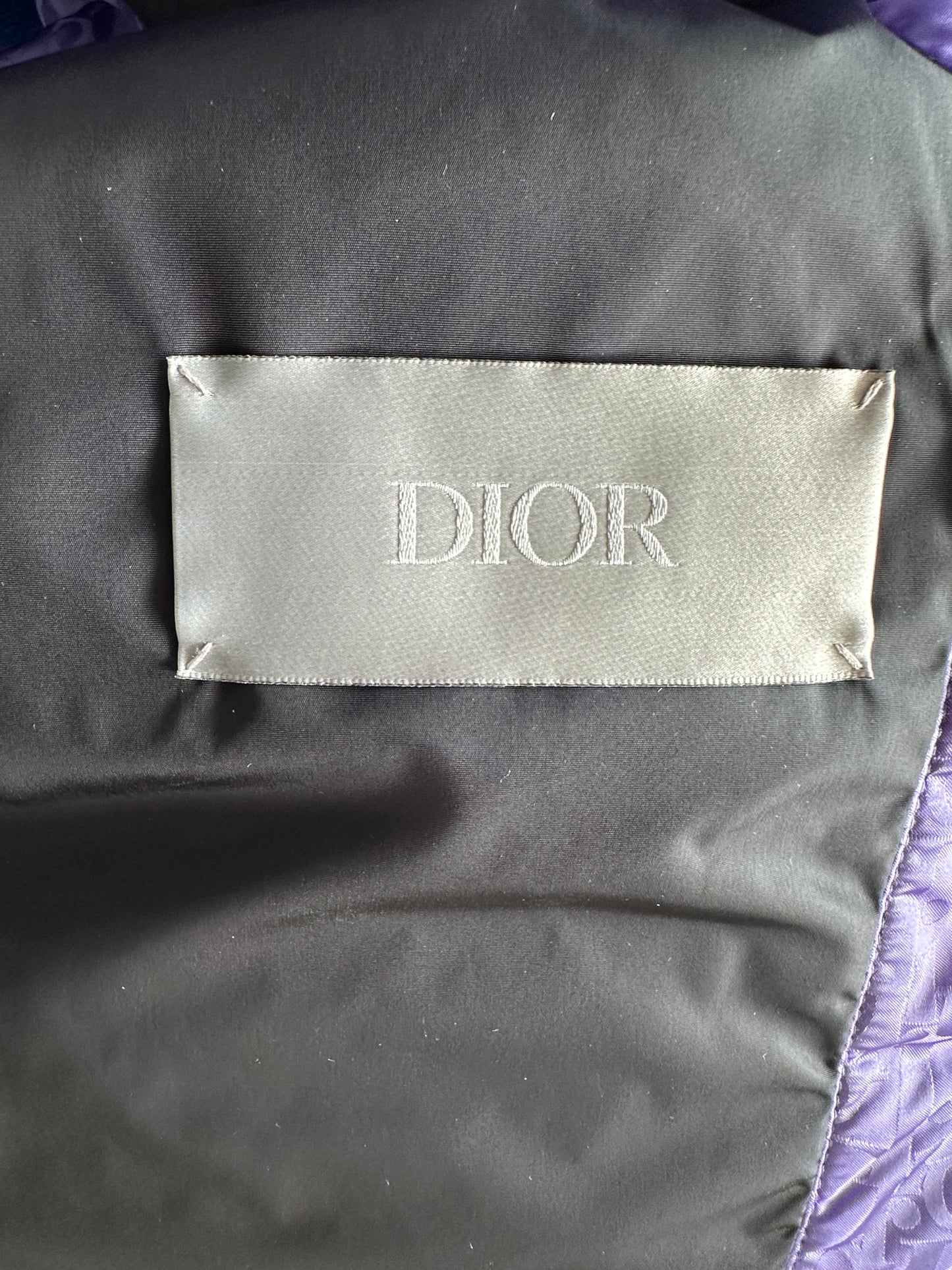 Dior Purple Oblique Puffer Vest