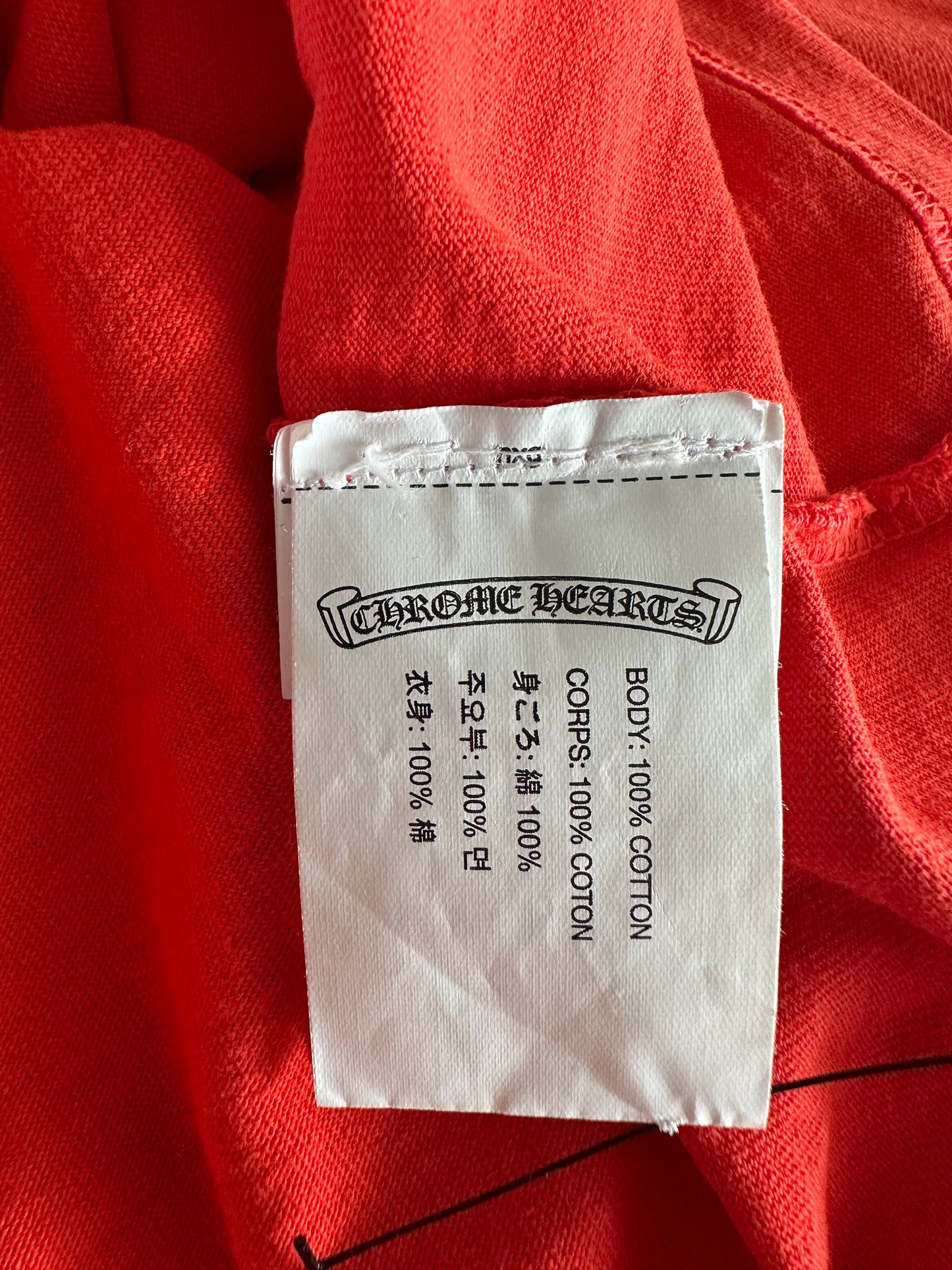 Chrome Hearts Matty Boy Red Stay Fast Longsleeve T-Shirt