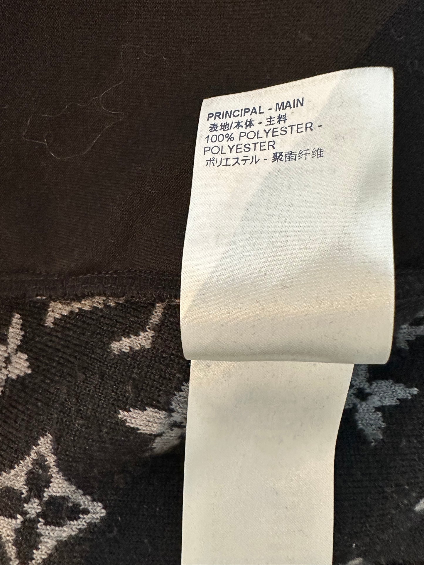 Louis Vuitton Black & Grey Monogram Fleece Jacket