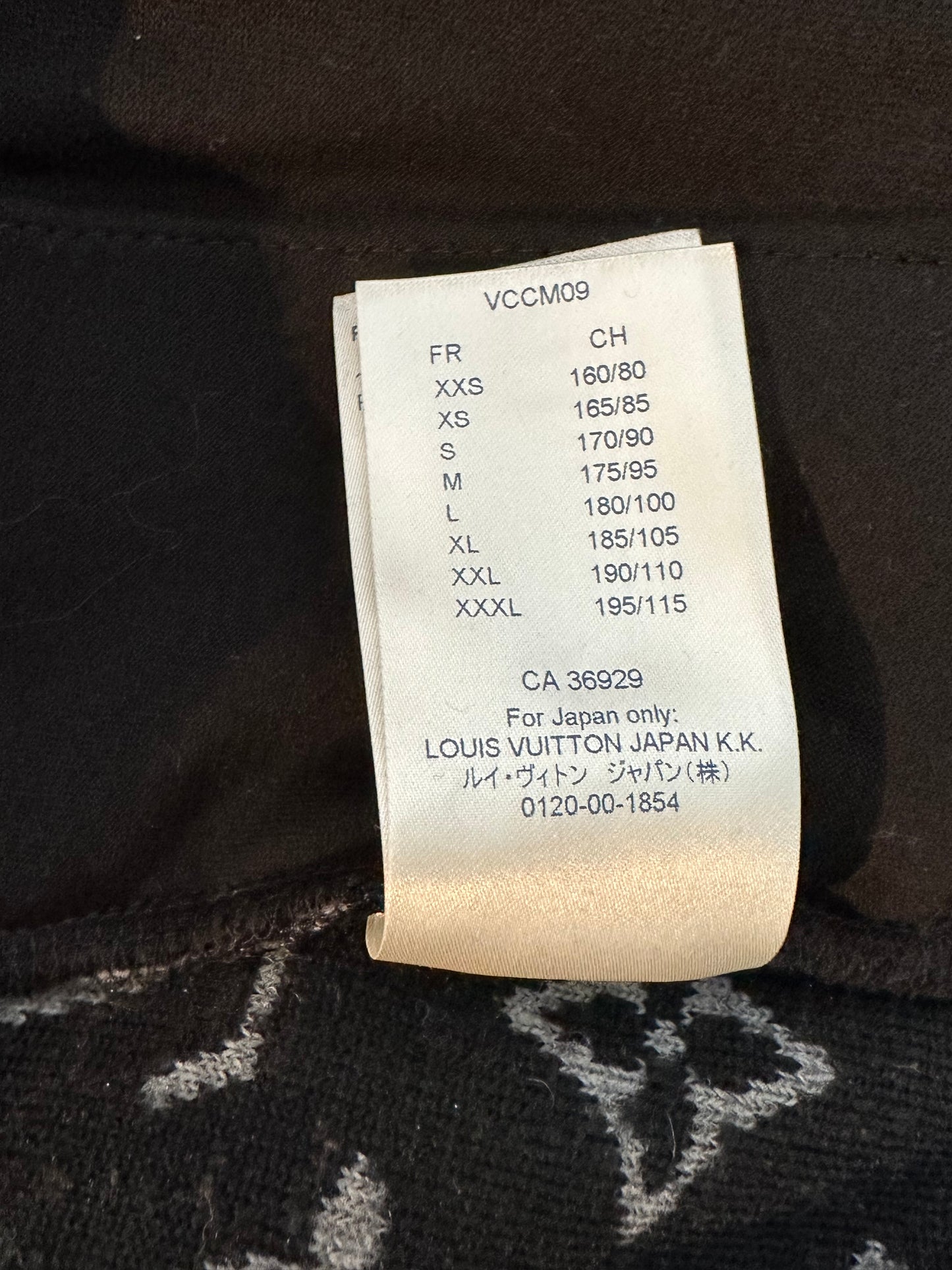 Louis Vuitton Black & Grey Monogram Fleece Jacket