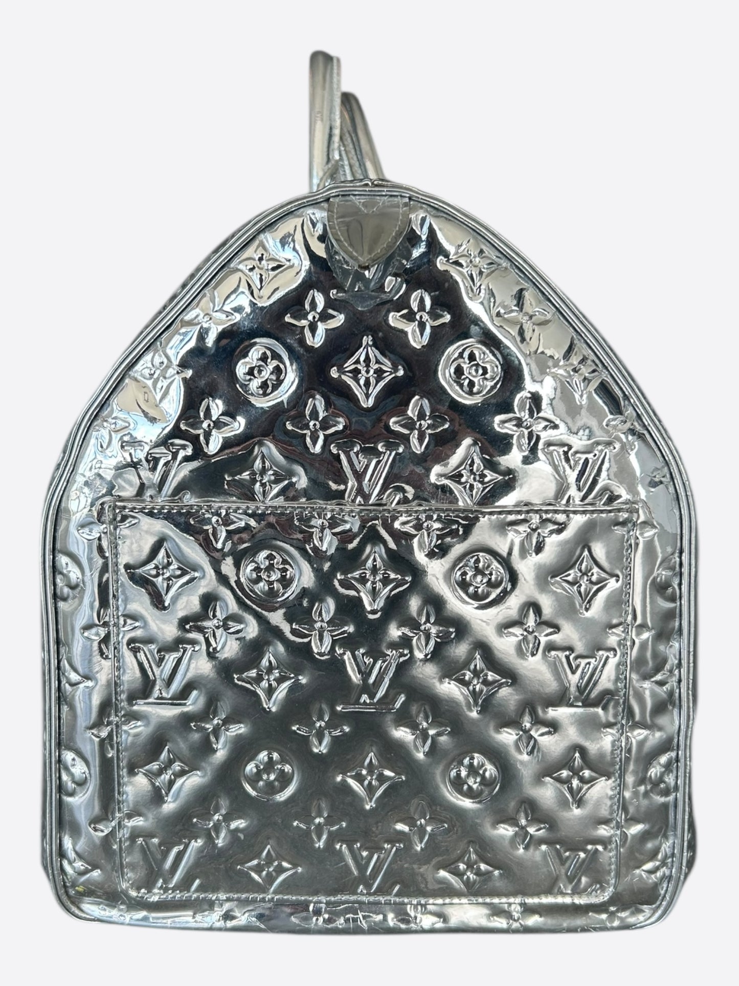 Louis Vuitton Silver Mirror Monogram Keepall 50