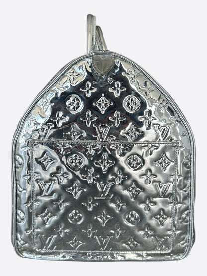 Louis Vuitton Silver Mirror Monogram Keepall 50