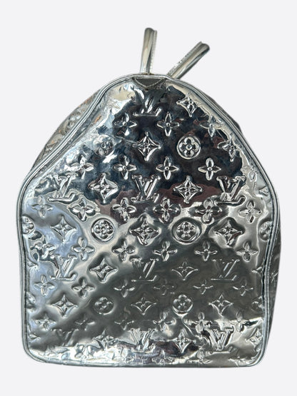 Louis Vuitton Silver Mirror Monogram Keepall 50