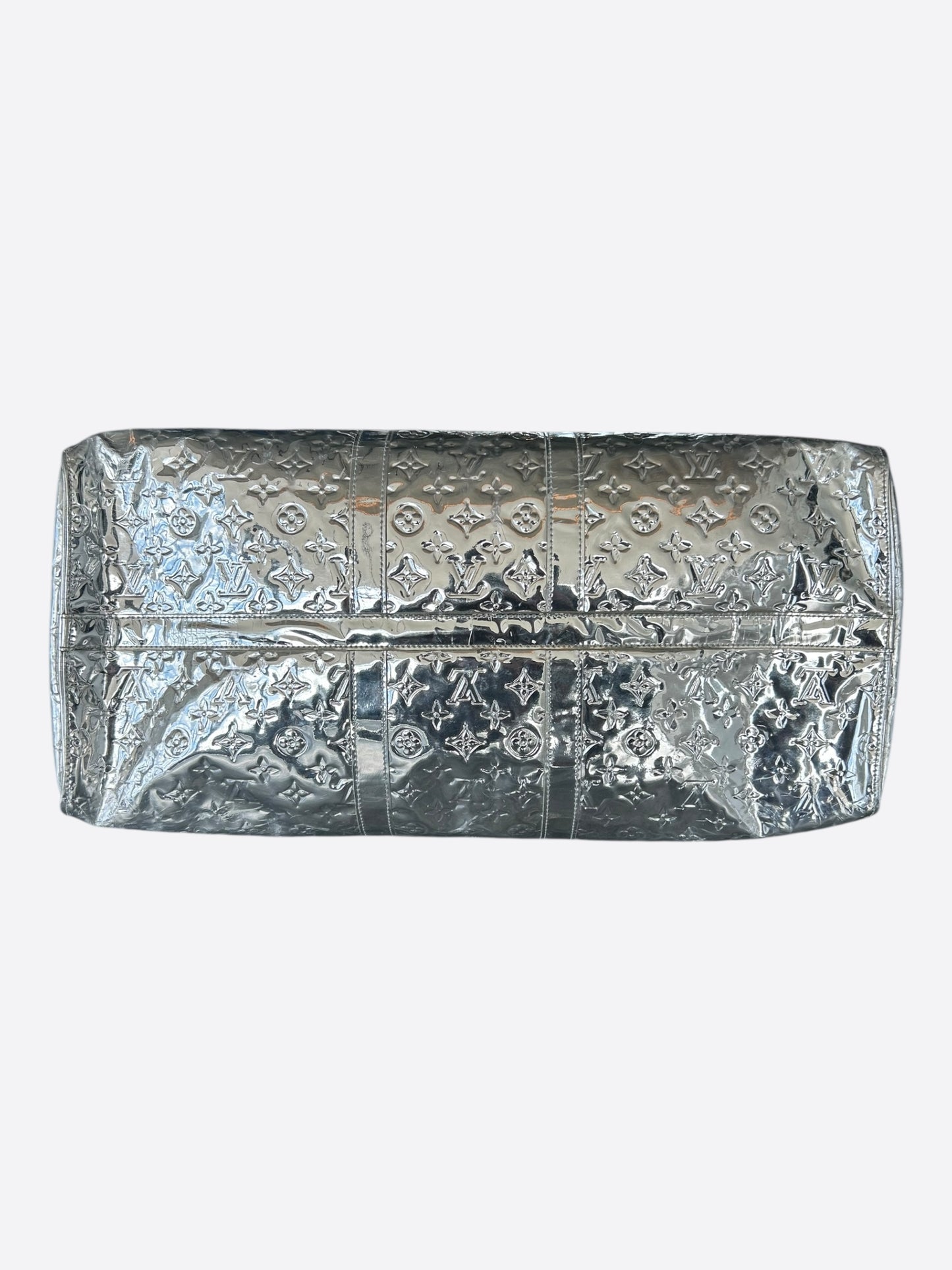 Louis Vuitton Silver Mirror Monogram Keepall 50