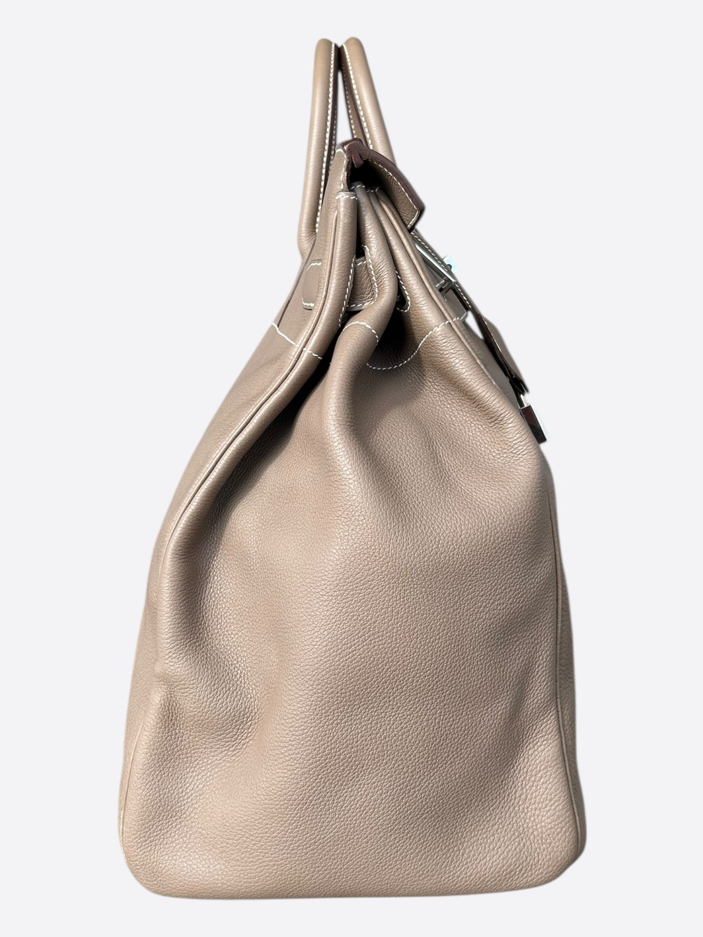 Hermes Etoupe Togo & Palladium Hardware HAC Birkin 50