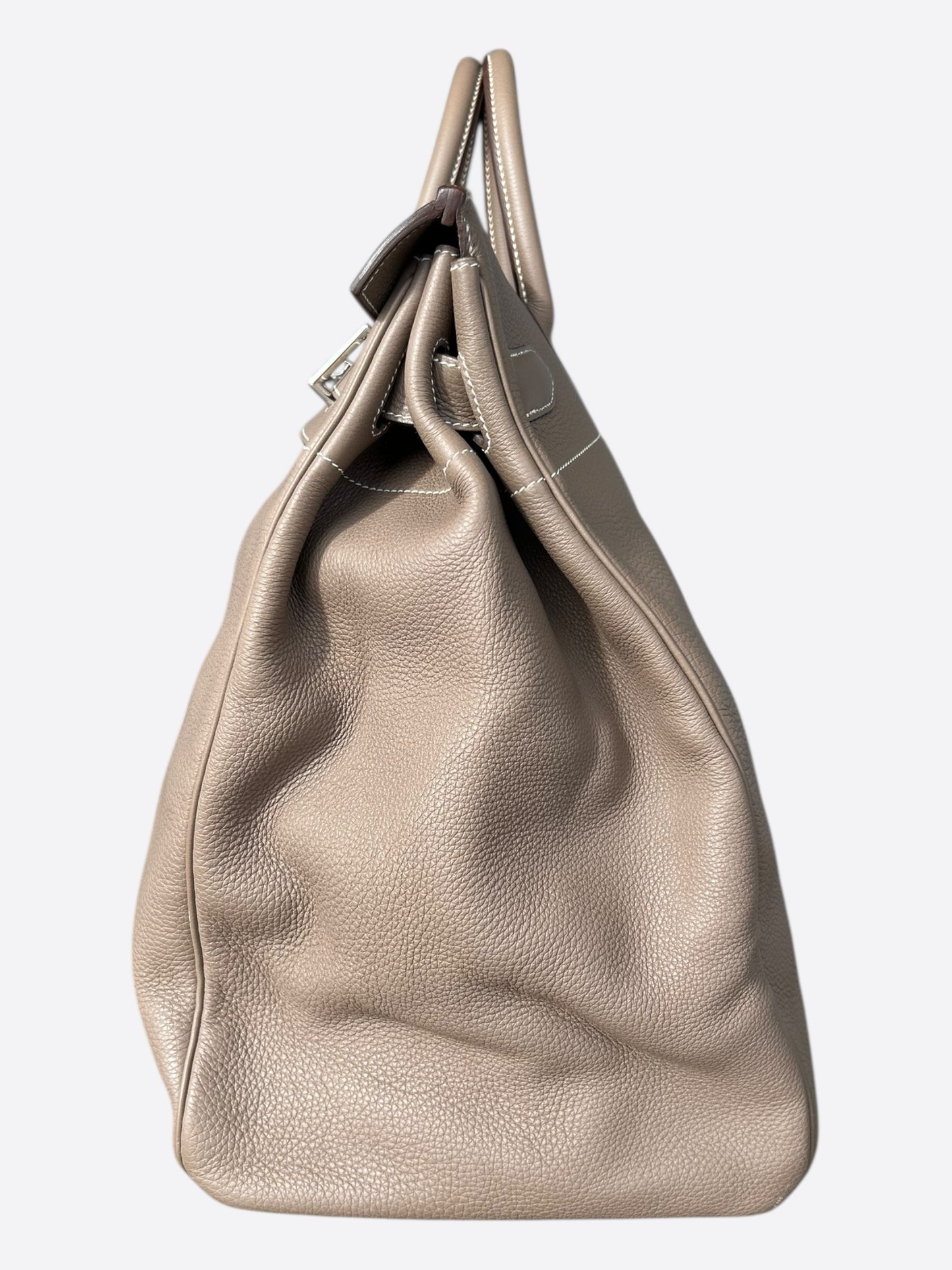 Hermes Etoupe Togo & Palladium Hardware HAC Birkin 50