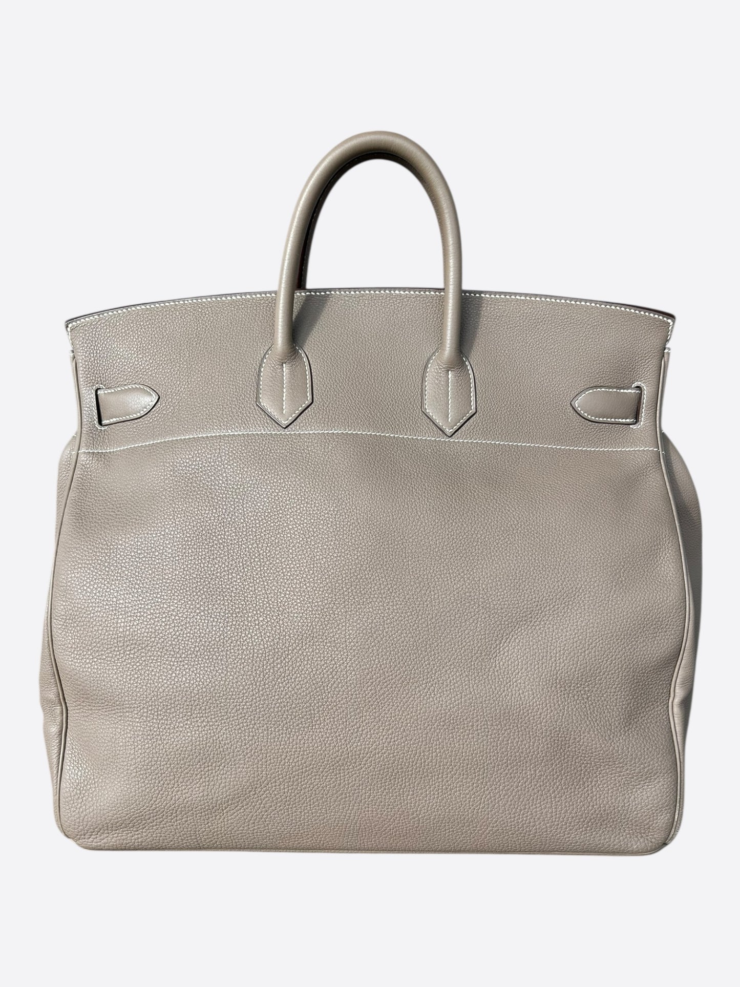 Hermes Etoupe Togo & Palladium Hardware HAC Birkin 50