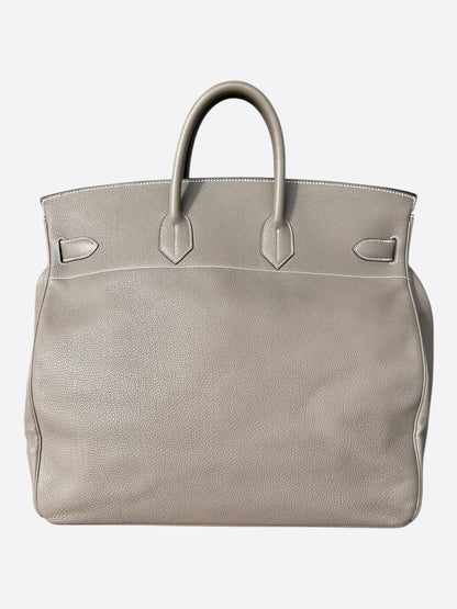 Hermes Etoupe Togo & Palladium Hardware HAC Birkin 50