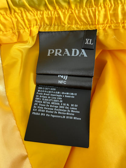 Prada Yellow & Black Striped Trackpants