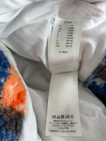 Louis Vuitton Blue & Orange Camo Monogram Fleece Zip Up Jacket