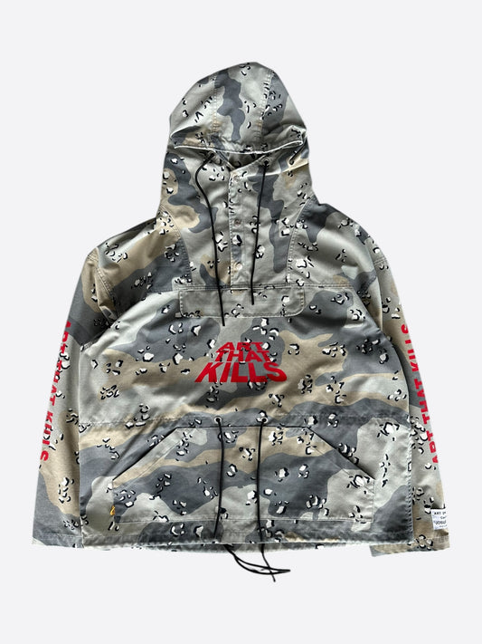 Gallery Dept Grey Camouflage Art That Kills Anorak