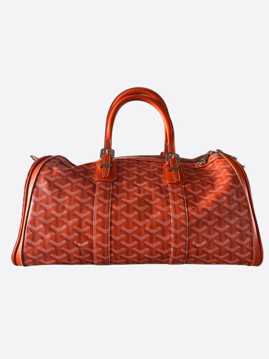 Goyard Orange Croisiere 40 Duffel Bag