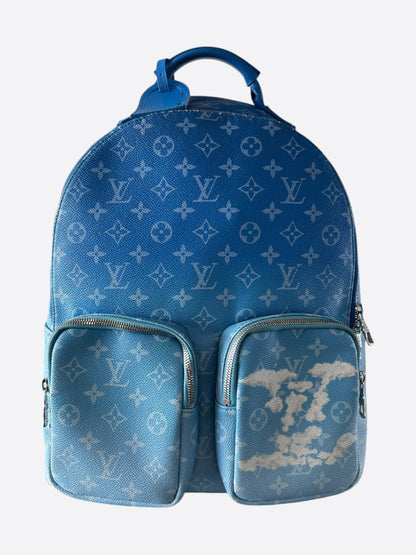 Louis Vuitton Blue & White Cloud Monogram Backpack