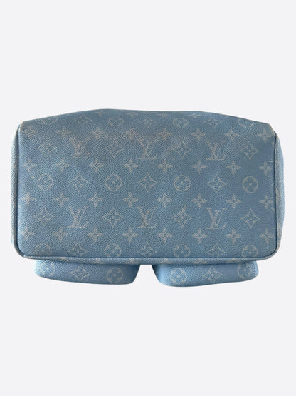 Louis Vuitton Blue & White Cloud Monogram Backpack