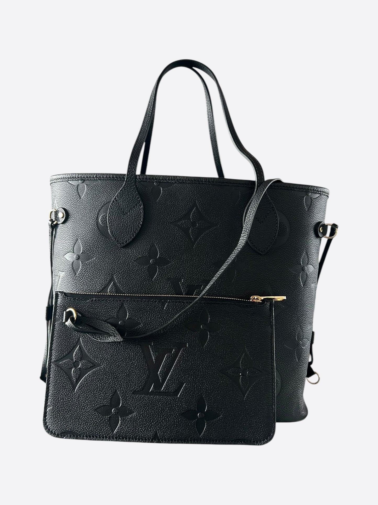 Louis Vuitton Black Empreinte Monogram Neverfull MM