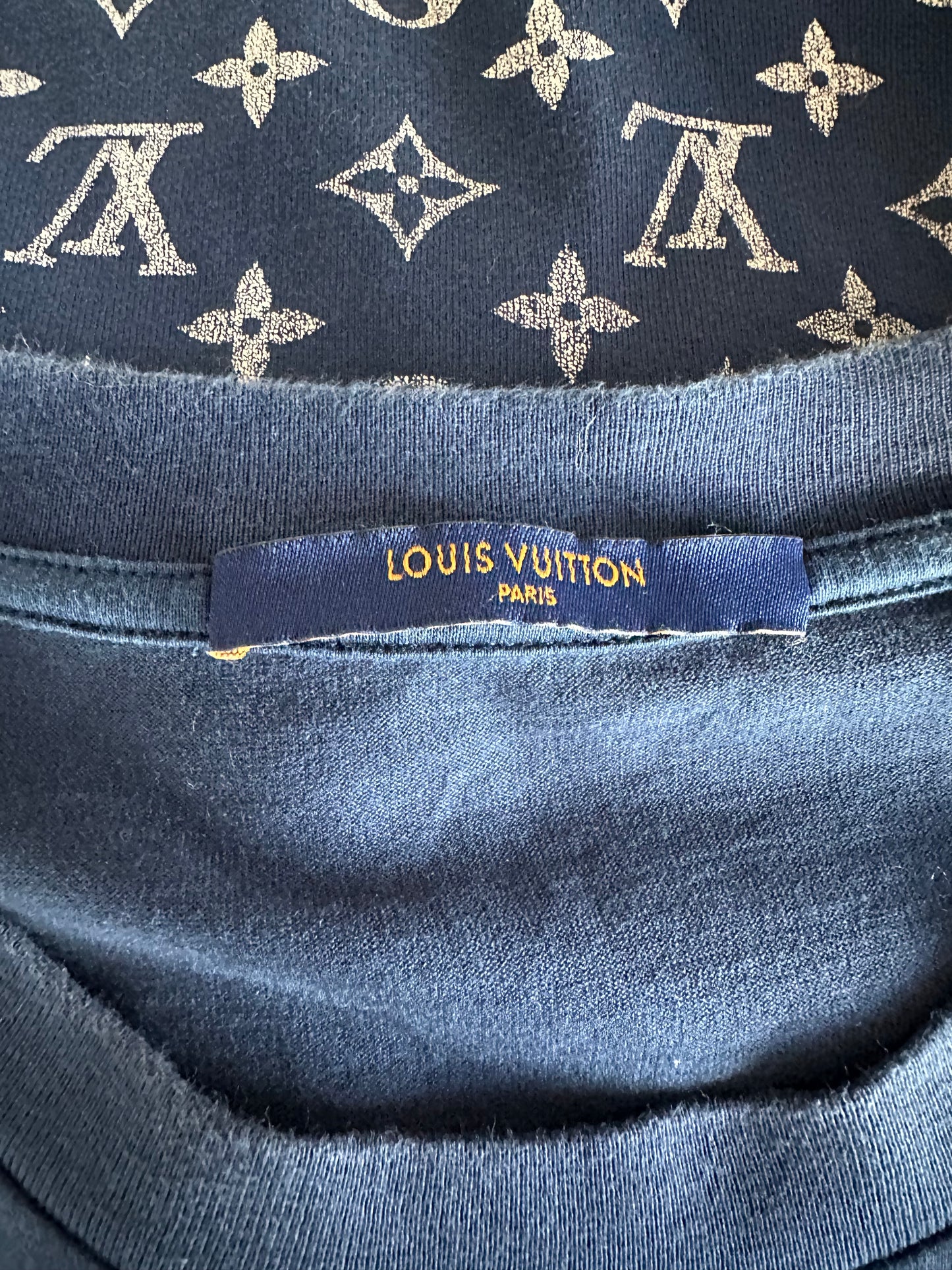 Louis Vuitton Blue & White Monogram Gradient T-Shirt